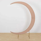 7.5ft Nude Spandex Crescent Moon Wedding Arch Cover, Custom Fitted Chiara Backdrop Stand Cover - Bell Racket Store