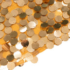 7ft Gold Double Sided Big Payette Sequin Chiara Wedding Arch Cover For Half Moon Backdrop Stand - Bell Racket Store