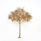 7ft Golden Faux Leaf Trees with Natural - Look Trunks â€“ Floor DÃ©cor for Venues & Events - Bell Racket Store