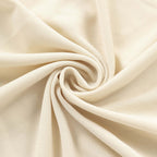 7ft Matte Beige Spandex Fitted Chiara Backdrop Stand Cover For Round Top Wedding Arch - Bell Racket Store