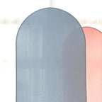 7ft Matte Dusty Blue Spandex Fitted Chiara Backdrop Stand Cover For Round Top Wedding Arch - Bell Racket Store