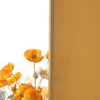 7ft Matte Gold Spandex Fitted Chiara Backdrop Stand Cover For Round Top Wedding Arch - Bell Racket Store