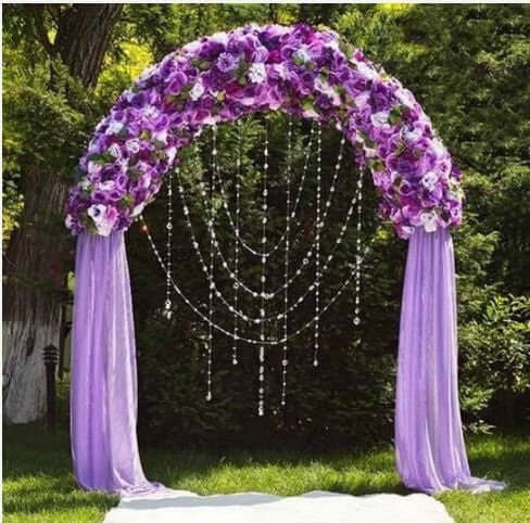 7ft Metal Wedding Arch, Flower Frame Arbor Backdrop Stand - NestOCart