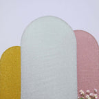 7ft Silver Shimmer Tinsel Spandex Chiara Backdrop Stand Cover For Fitted Round Top Wedding Arch - Bell Racket Store