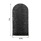 7ft Sparkly Black Big Payette Sequin Fitted Wedding Arch Cover for Round Top Chiara Backdrop Stand - Bell Racket Store