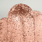 7ft Sparkly Rose Gold Double Sided Big Payette Sequin Chiara Backdrop Stand Cover For Fitted Round Top Wedding Arch - Bell Racket Store