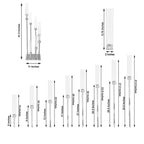 8 Arm Cluster Taper Candle Holder Silver - Stunning Large Candle Arrangement With Clear Glass Shades for Grand Banquets & Celebrations 42"