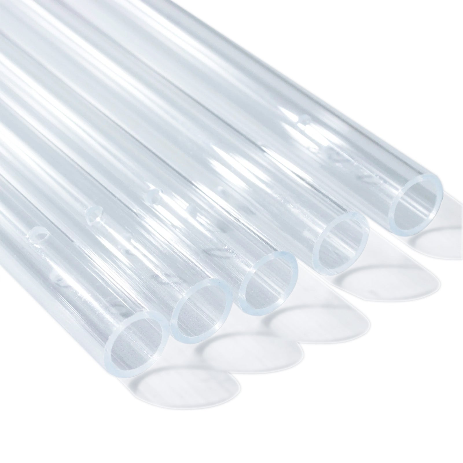 8 Pack Clear Acrylic Ceiling Drape Tubes with Position Fastening Pins and Connectors - 24" - Bell Racket Store