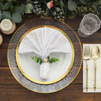 8 Pack Rustic Green Eucalyptus Leaf Wooden Beaded Jute Napkin Rings, Handmade Farmhouse Burlap Napkin Serviette Buckle Holders - Bell Racket Store