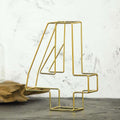 8" Tall Gold Freestanding 3D Decorative Metal Wire Numbers, Wedding Table Numbers -4