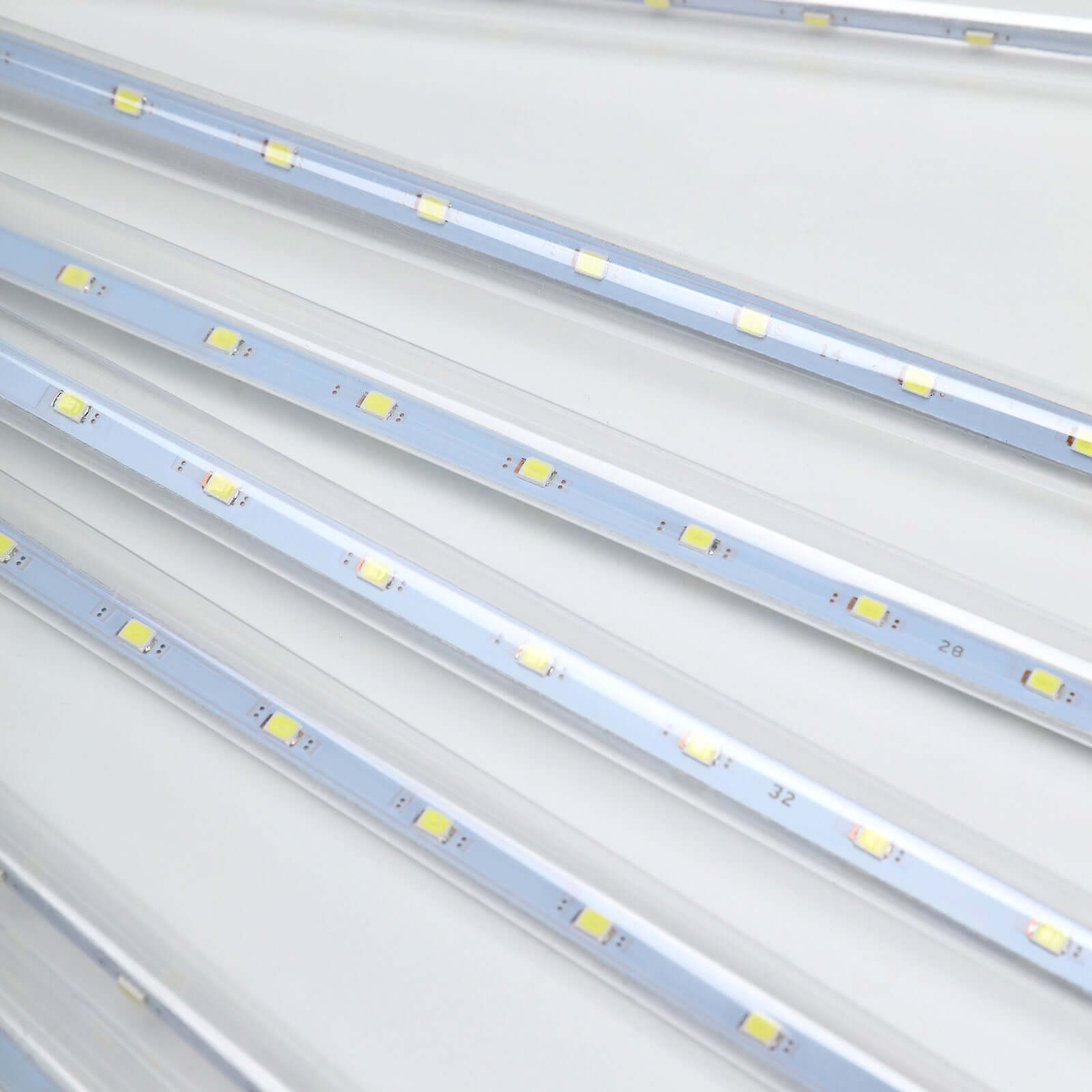 8 Tubes LED Hanging String Lights Icicle Design Clear - Waterproof Snowfall Effect 12" - NestOCart