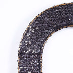 8ft Black Double Sided Big Payette Sequin Open Arch Wedding Arch Cover, U - Shaped Fitted Wedding Backdrop Slipcover - Bell Racket Store