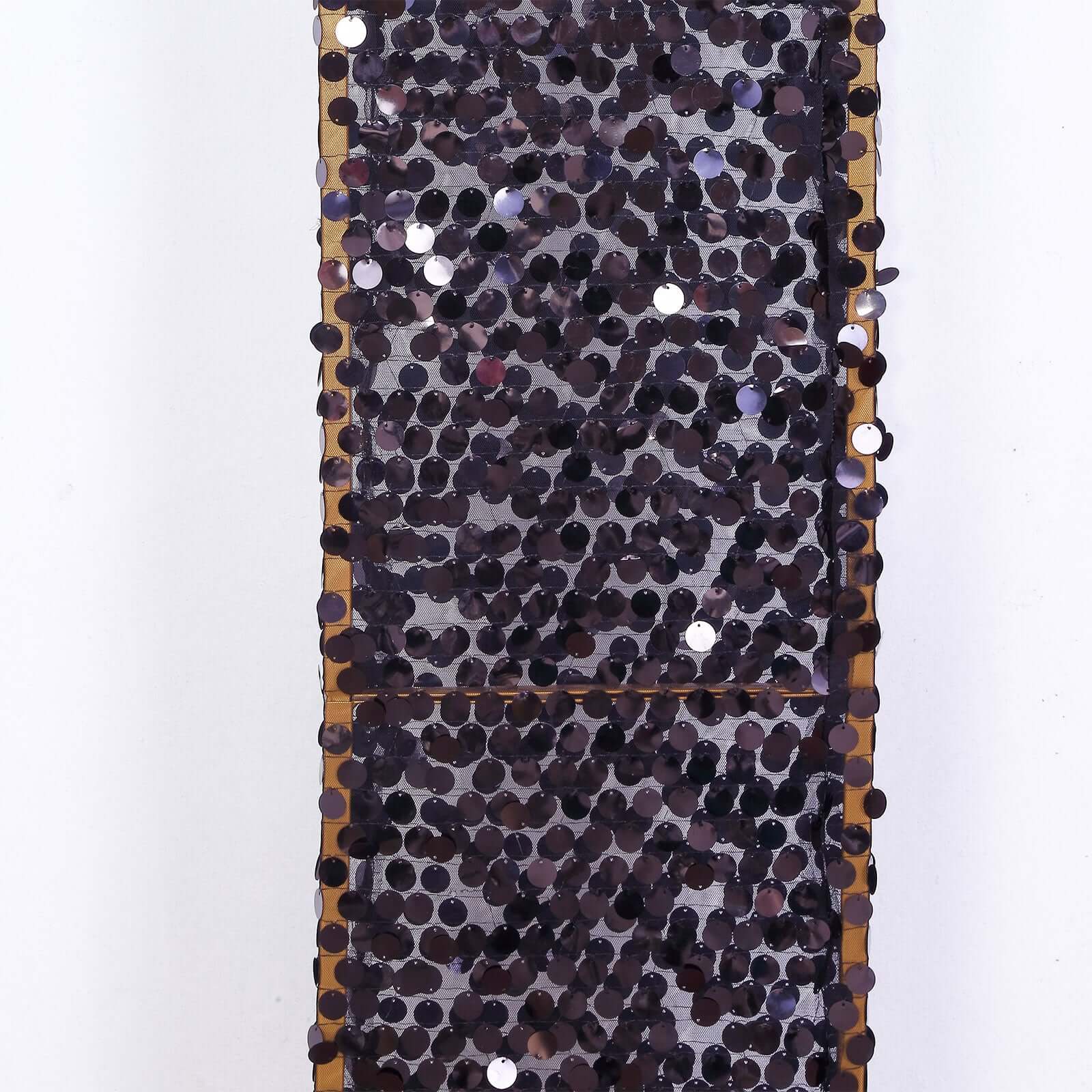 8ft Black Double Sided Big Payette Sequin Open Arch Wedding Arch Cover, U - Shaped Fitted Wedding Backdrop Slipcover - Bell Racket Store