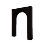 8ft Black Spandex Backdrop Stand Cover for Arc de Triomphe Stand, Stretch Fitted Floral Balloon Frame Wedding Arch Cover - Bell Racket Store