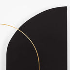 8ft Black Spandex Fitted Wedding Arch Cover For Half Moon Top Chiara Backdrop Stand - Bell Racket Store