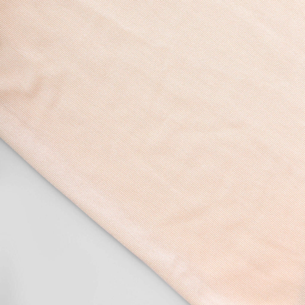 8ft Blush Spandex Fitted Open Arch Wedding Arch Cover, Double - Sided U - Shaped Backdrop Slipcover - Bell Racket Store