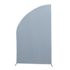 8ft Dusty Blue Spandex Fitted Wedding Arch Cover For Half Moon Top Chiara Backdrop Stand - Bell Racket Store