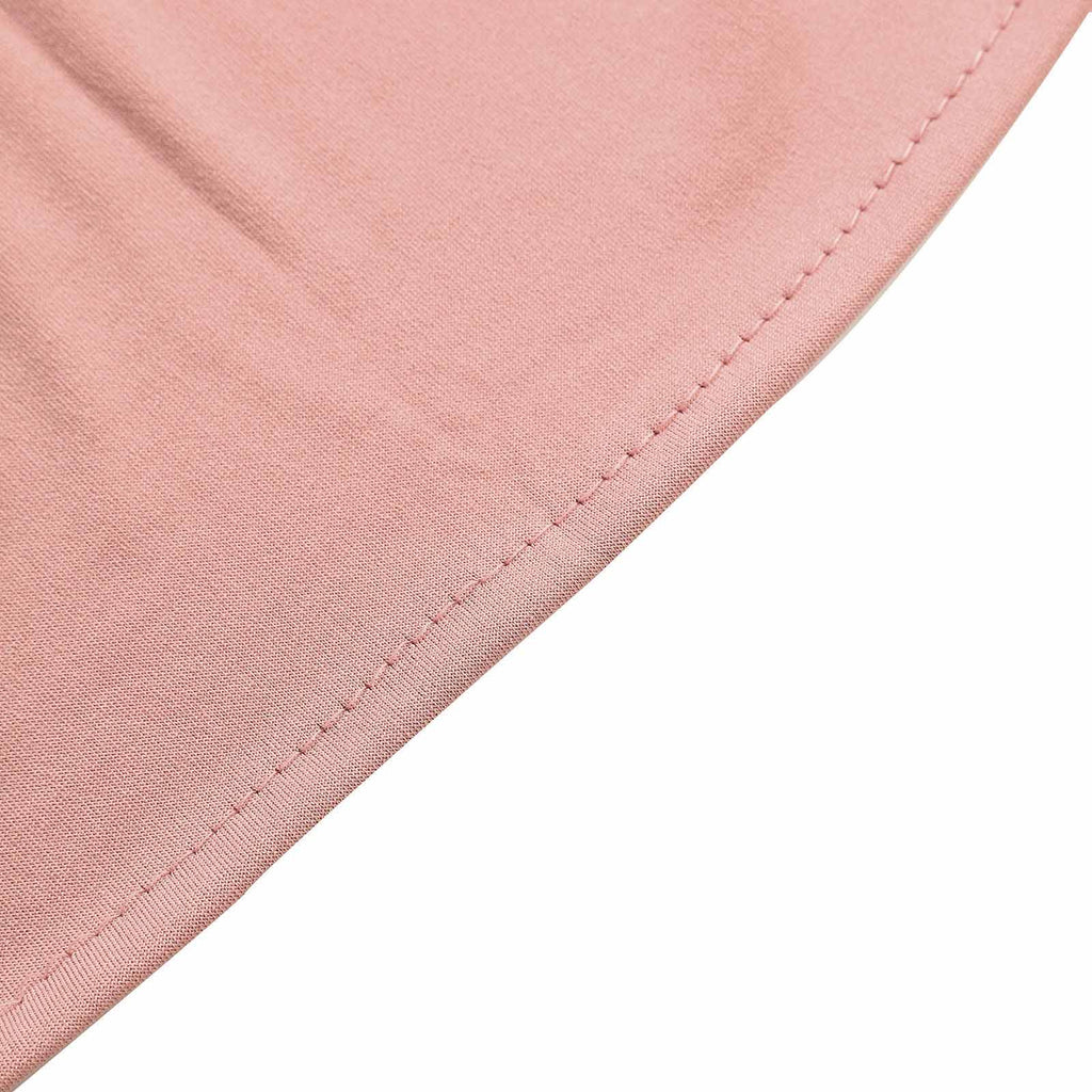 8ft Dusty Rose Spandex Fitted Wedding Arch Cover For Half Moon Top Chiara Backdrop Stand - Bell Racket Store