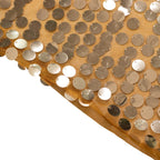 8ft Gold Big Payette Sequin Open Arch Wedding Arch Cover, Sparkly U - Shaped Fitted Backdrop Slipcover - Bell Racket Store