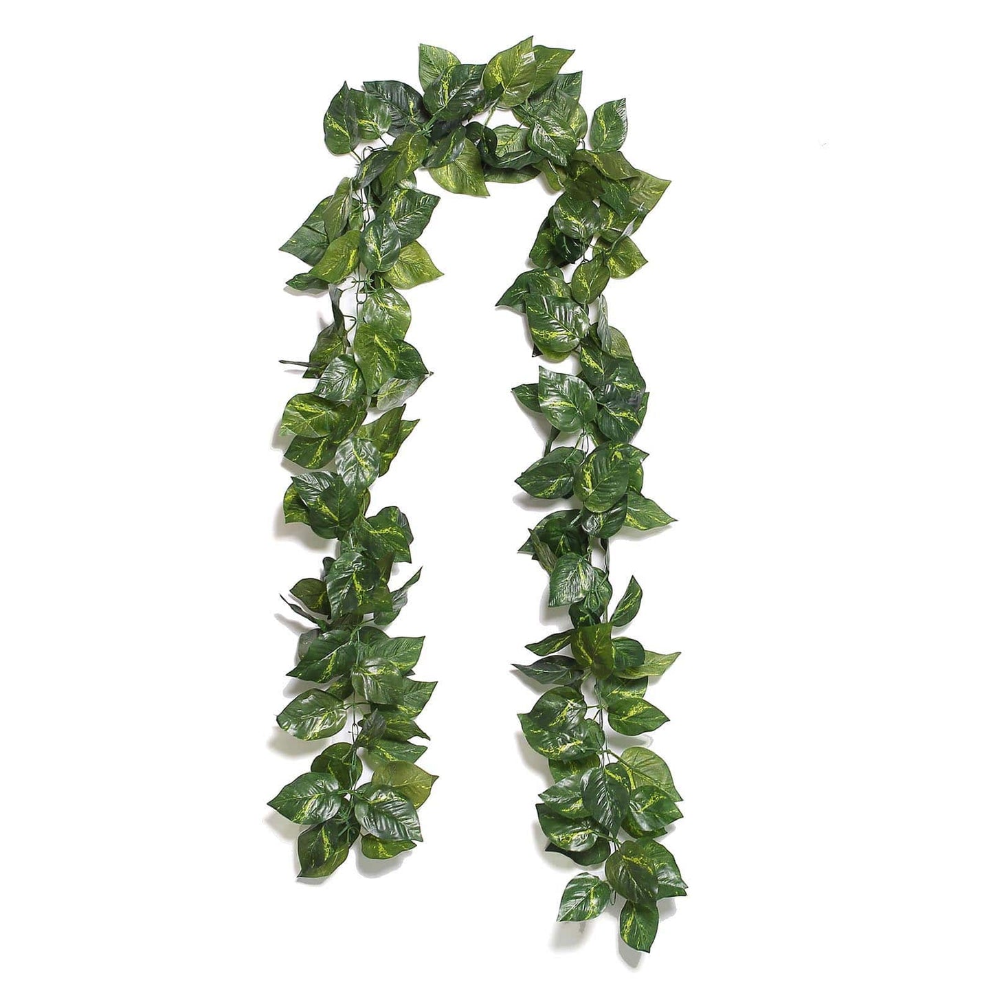 8ft Green UV Protected Artificial Silk Ivy Leaf Garland Vine, Outdoor Indoor - NestOCart