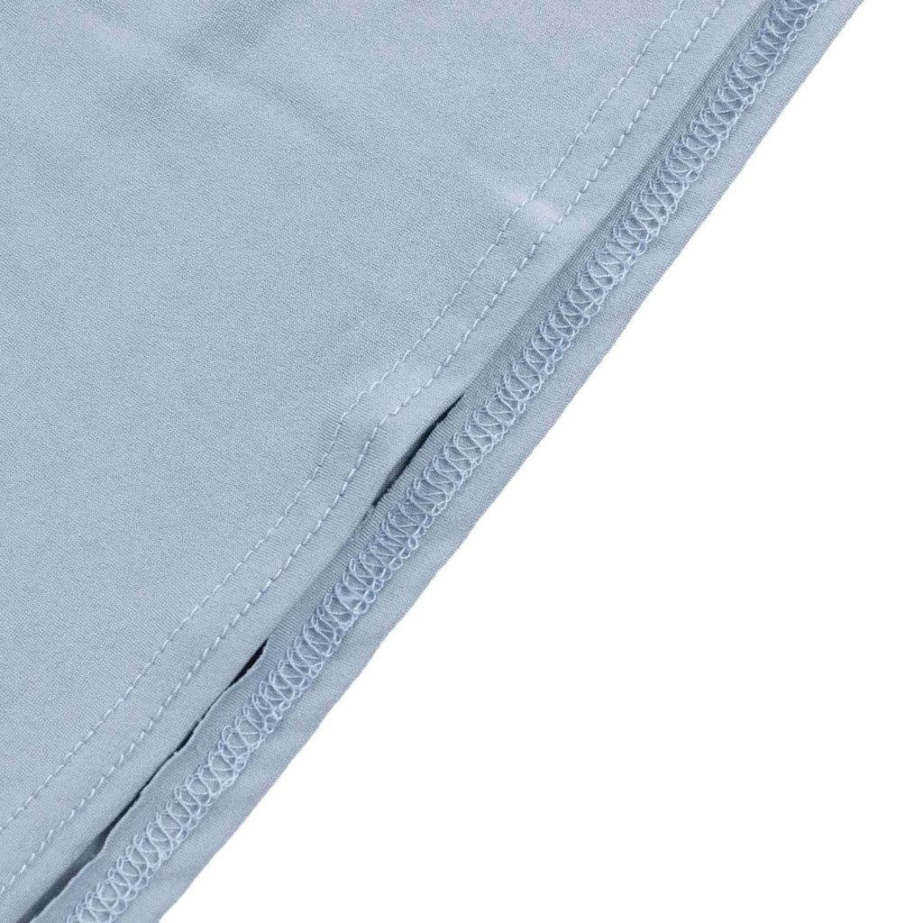 8ft Matte Dusty Blue Spandex Fitted Wedding Arch Cover For Round Top Chiara Backdrop Stand - Bell Racket Store