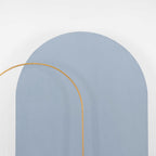 8ft Matte Dusty Blue Spandex Fitted Wedding Arch Cover For Round Top Chiara Backdrop Stand - Bell Racket Store
