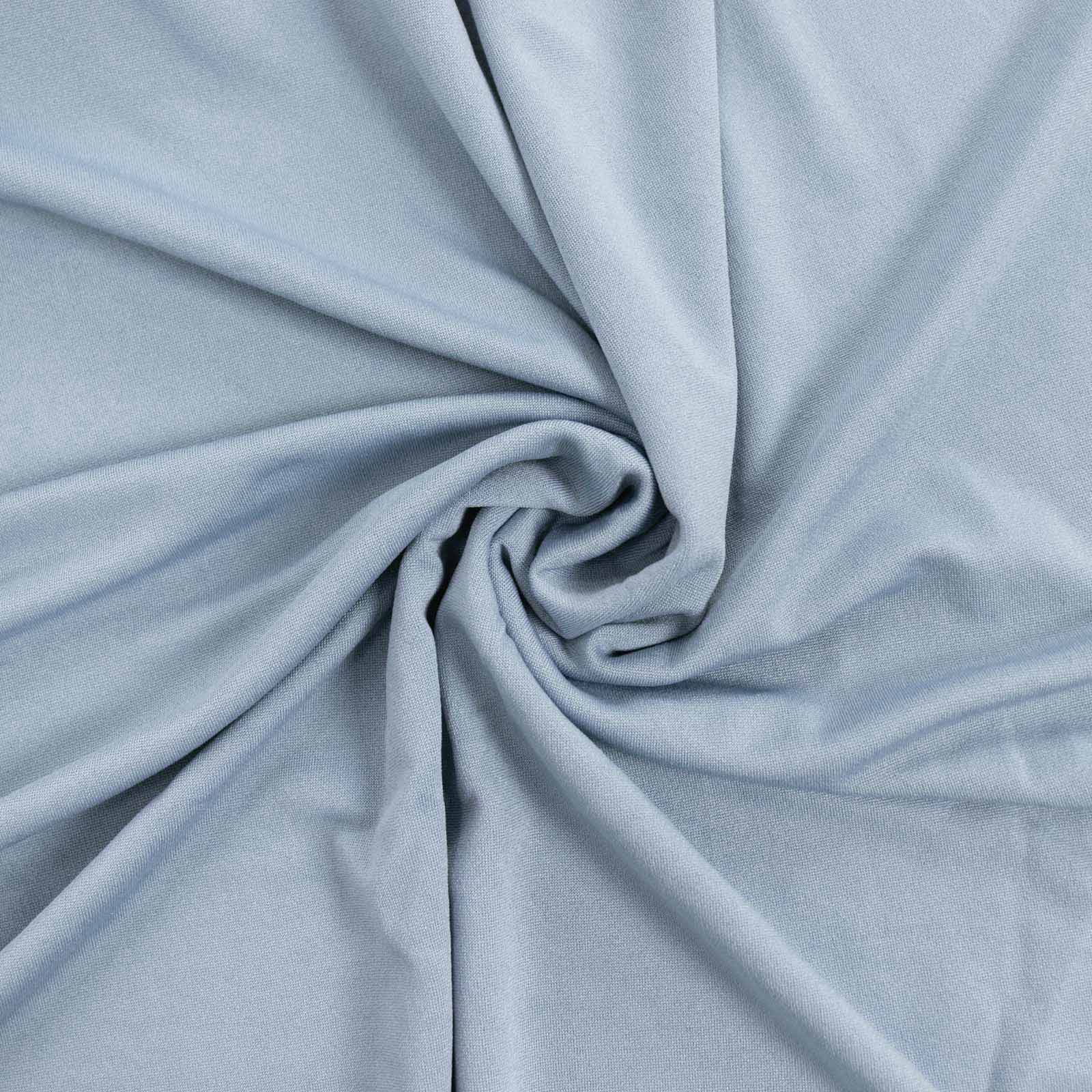 8ft Matte Dusty Blue Spandex Fitted Wedding Arch Cover For Round Top Chiara Backdrop Stand - Bell Racket Store