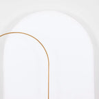 8ft Matte White Spandex Fitted Wedding Arch Cover For Round Top Chiara Backdrop Stand - Bell Racket Store