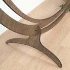 8ft Natural Brown Wood Round Event Party Arbor Backdrop Stand, Rustic DIY Wedding Arch - Bell Racket Store