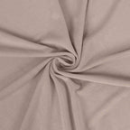 8ft Nude Spandex Fitted Wedding Arch Cover For Half Moon Top Chiara Backdrop Stand - Bell Racket Store