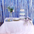 8ft Royal Blue Metallic Tinsel Foil Fringe Doorway Curtain Party Backdrop - Bell Racket Store