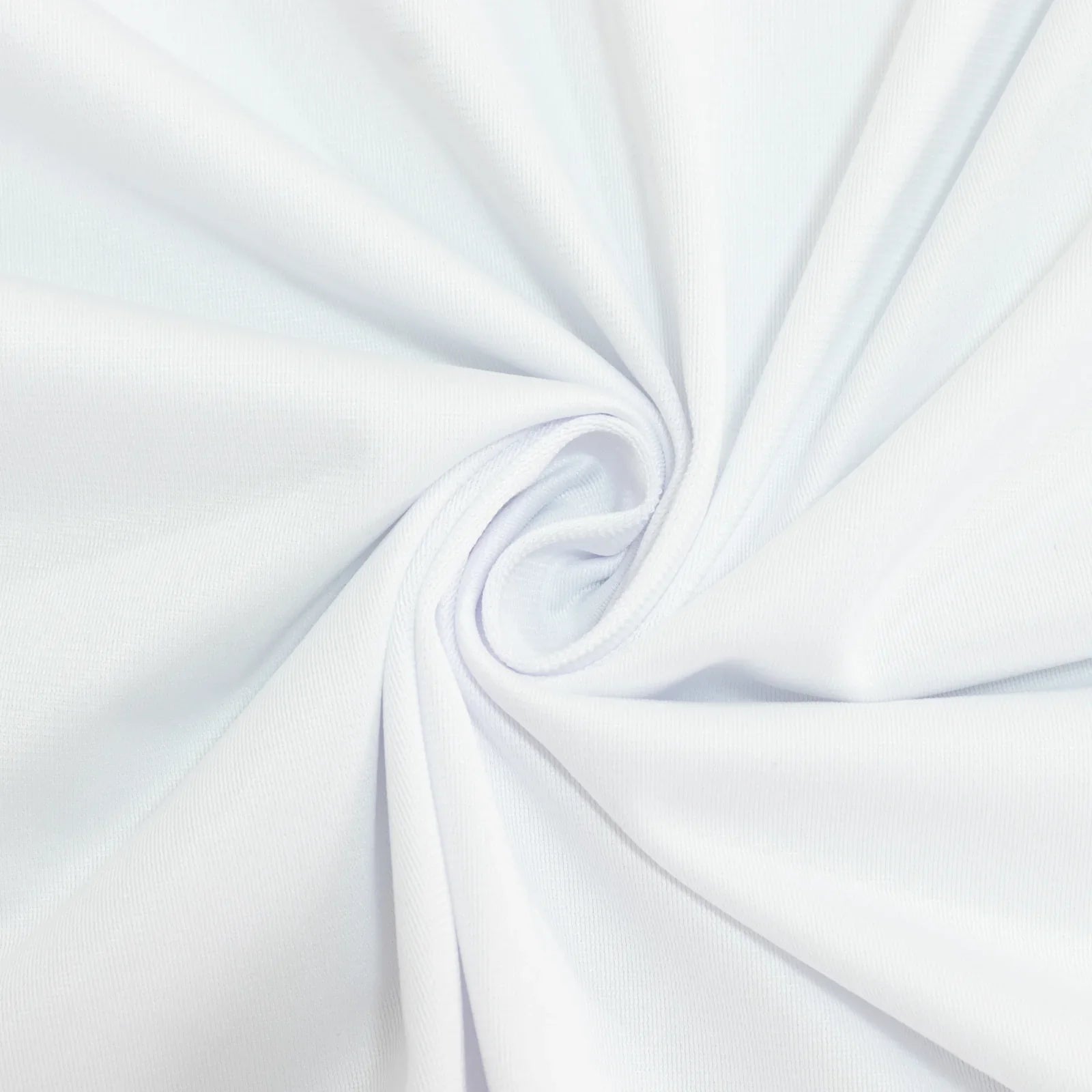 8ft Scuba Rectangular Fitted Tablecloth White â€“ Wrinkle - Free, Stain Resistant - Bell Racket Store