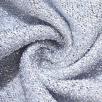 8ft Silver Spandex Fitted U - Shaped Wedding Arch Cover With Shimmer Tinsel Finish, Double - Sided Open Arch Backdrop Slipcover - Bell Racket Store