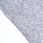 8ft Silver Spandex Fitted U - Shaped Wedding Arch Cover With Shimmer Tinsel Finish, Double - Sided Open Arch Backdrop Slipcover - Bell Racket Store