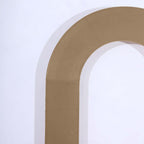 8ft Taupe Spandex Fitted Open Arch Wedding Arch Cover, Double - Sided U - Shaped Backdrop Slipcover - Bell Racket Store