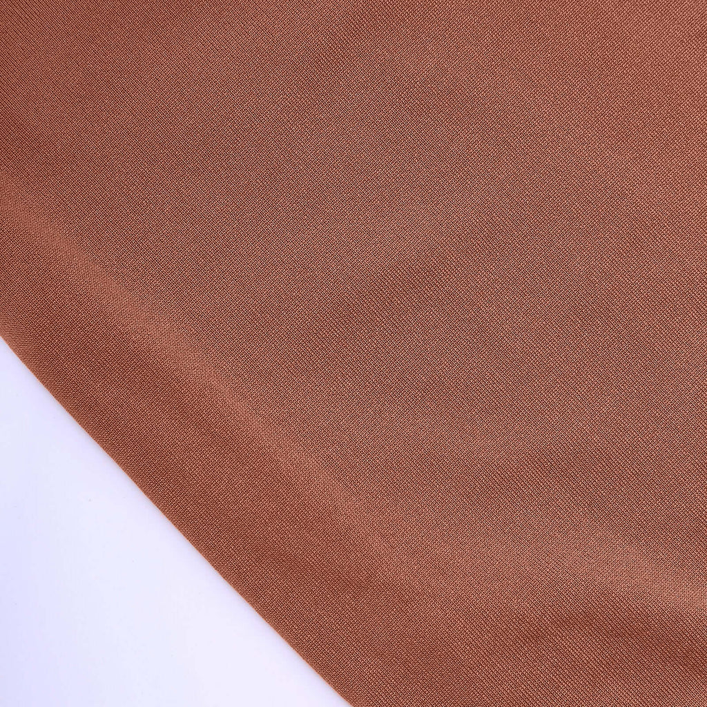 8ft Terracotta (Rust) Spandex Fitted Open Arch Wedding Arch Cover, Double - Sided U - Shaped Backdrop Slipcover - Bell Racket Store