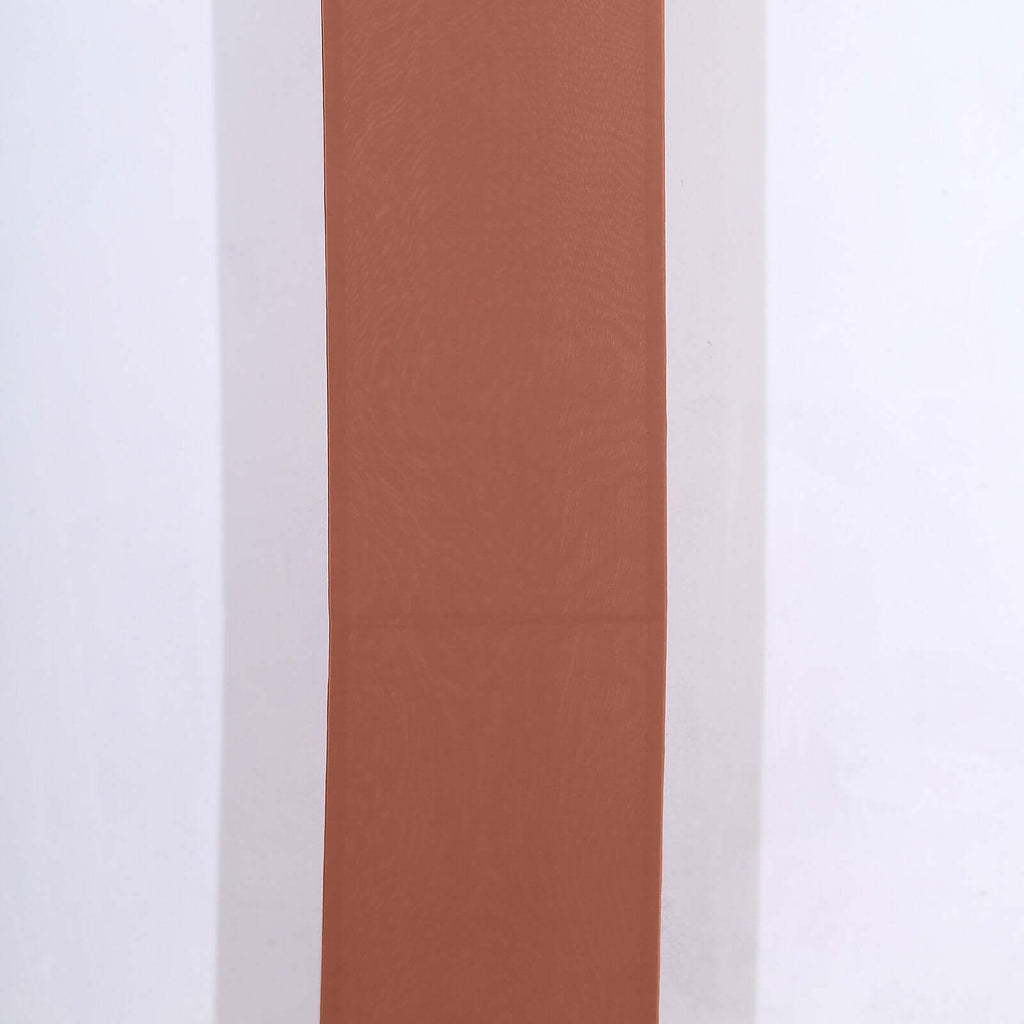 8ft Terracotta (Rust) Spandex Fitted Open Arch Wedding Arch Cover, Double - Sided U - Shaped Backdrop Slipcover - Bell Racket Store