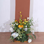 8ft Terracotta (Rust) Spandex Fitted Open Arch Wedding Arch Cover, Double - Sided U - Shaped Backdrop Slipcover - Bell Racket Store