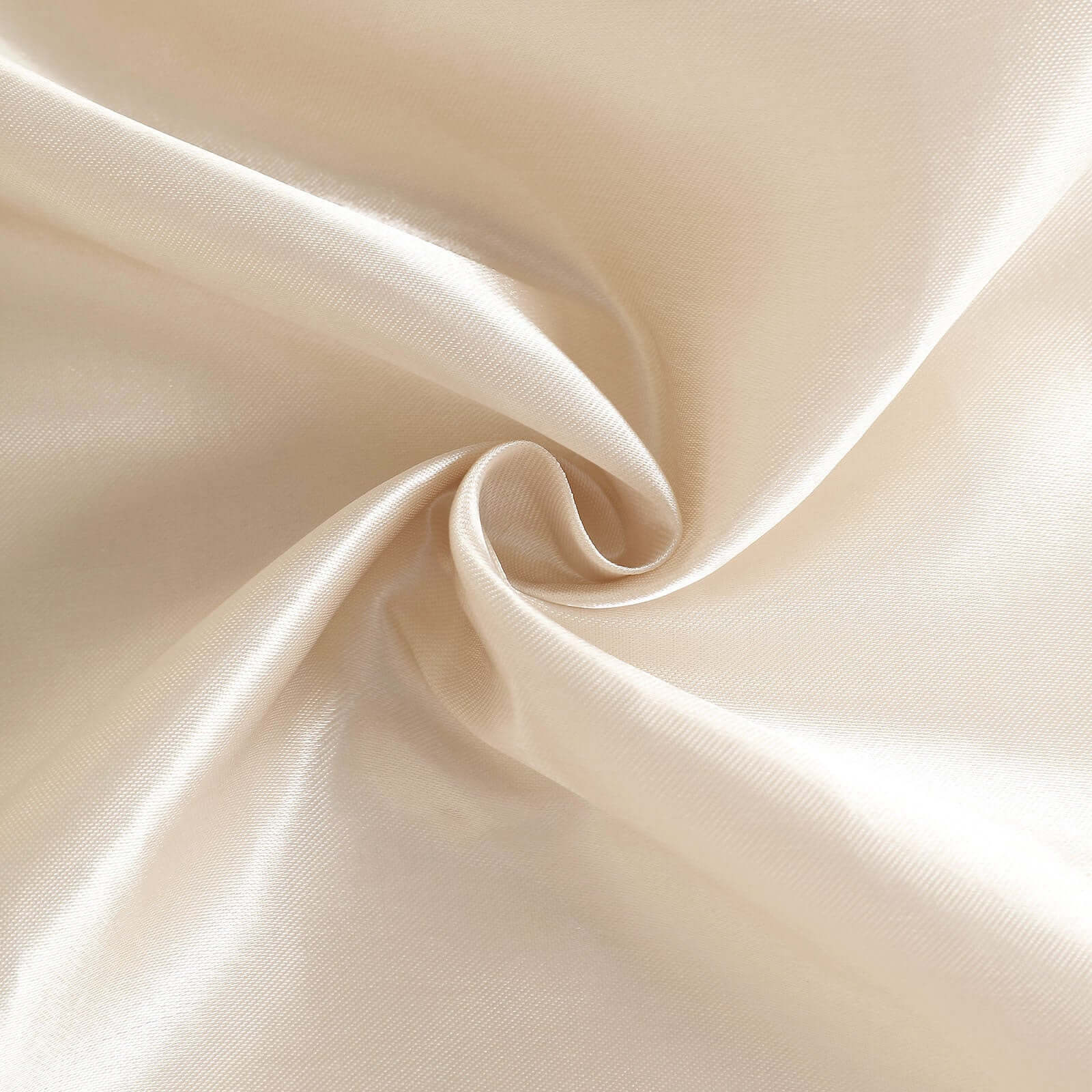 8ftx10ft Beige Satin Event Curtain Drapes, Backdrop Event Panel - Bell Racket Store