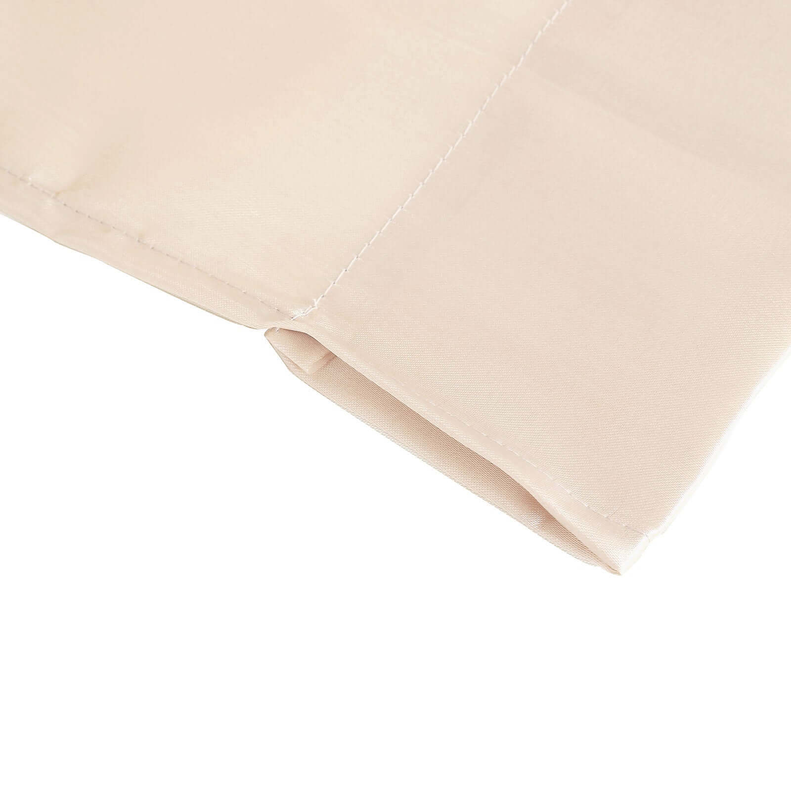 8ftx10ft Beige Satin Event Curtain Drapes, Backdrop Event Panel - Bell Racket Store