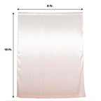 8ftx10ft Blush Satin Event Curtain Drapes, Backdrop Event Panel - Bell Racket Store
