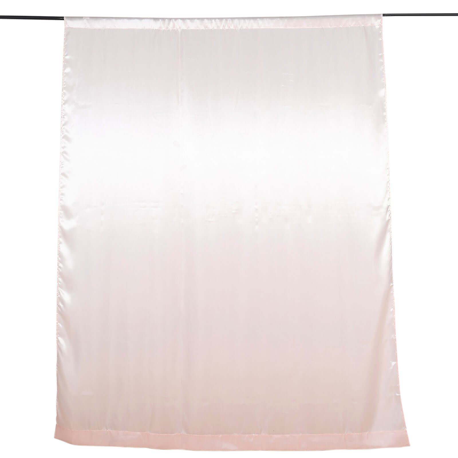 8ftx10ft Blush Satin Event Curtain Drapes, Backdrop Event Panel - Bell Racket Store