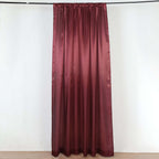 8ftx10ft Burgundy Satin Event Curtain Drapes, Backdrop Event Panel - Bell Racket Store