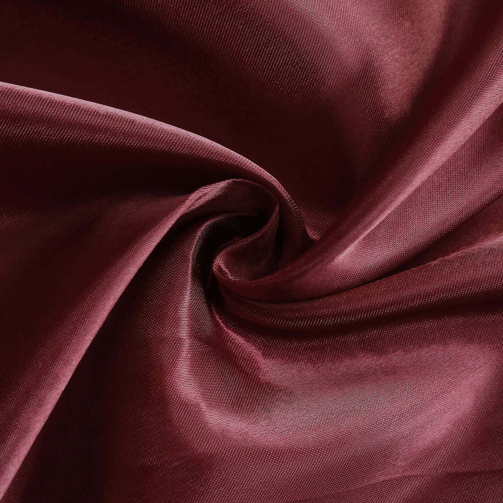 8ftx10ft Burgundy Satin Event Curtain Drapes, Backdrop Event Panel - Bell Racket Store