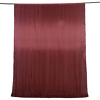 8ftx10ft Burgundy Satin Event Curtain Drapes, Backdrop Event Panel - Bell Racket Store