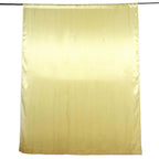 8ftx10ft Champagne Satin Event Curtain Drapes, Backdrop Event Panel - Bell Racket Store