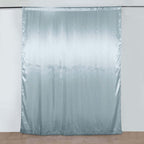 8ftx10ft Dusty Blue Satin Event Curtain Drapes, Backdrop Event Panel - Bell Racket Store
