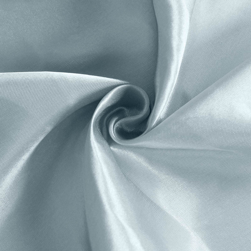 8ftx10ft Dusty Blue Satin Event Curtain Drapes, Backdrop Event Panel - Bell Racket Store
