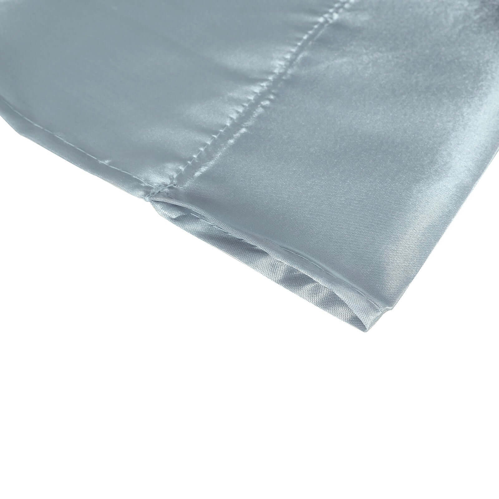 8ftx10ft Dusty Blue Satin Event Curtain Drapes, Backdrop Event Panel - Bell Racket Store