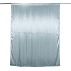 8ftx10ft Dusty Blue Satin Event Curtain Drapes, Backdrop Event Panel - Bell Racket Store